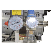 Compresor 80 lts doble conexión rapida con bomba libre de aceite Power Hunt CP80SA