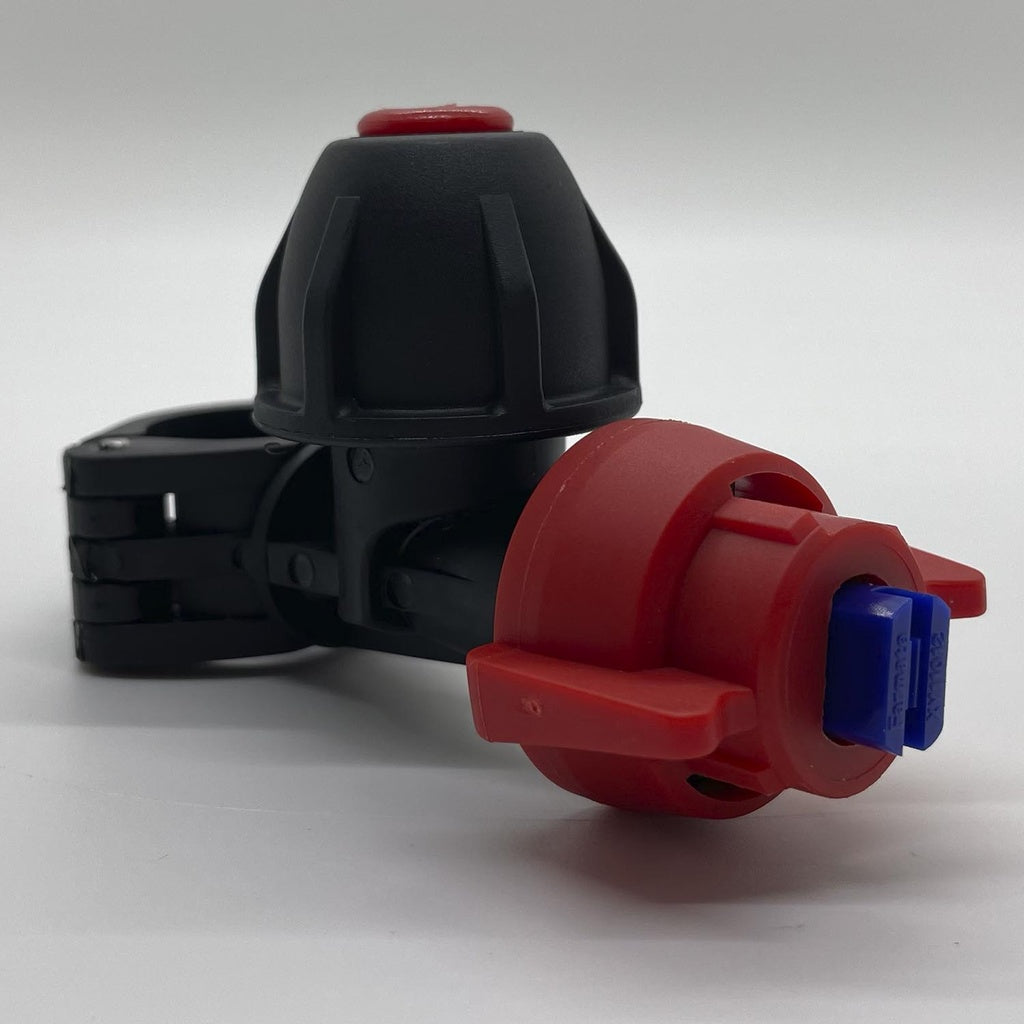 Cuerpo boquilla anti goteo con llave de paso y abrazadera presion de trabajo 3-4 bar  1 pzs Parazzini MJF