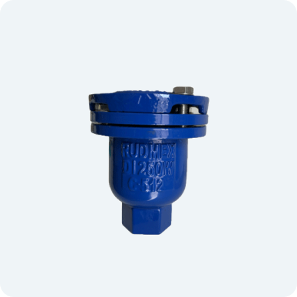 Válvula de admisión y expulsión de aire de hierro dúctil 250 CWP Marca RUD FIG. DAX de 1 1/2"