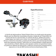 Desbrozador 43 cc recto con cuernos Takashi DT43K