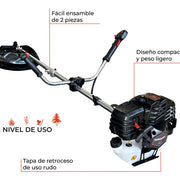 Desbrozador 43 cc recto con cuernos Takashi DT43K