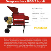Desgranadora 1800 7 hp kit Kawashima DGP1800K