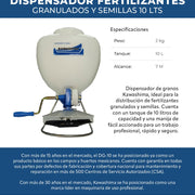 Dispensador fertilizantes granulados y semillas 10 lts Kawashima DG-10 - Bioaplicaciones