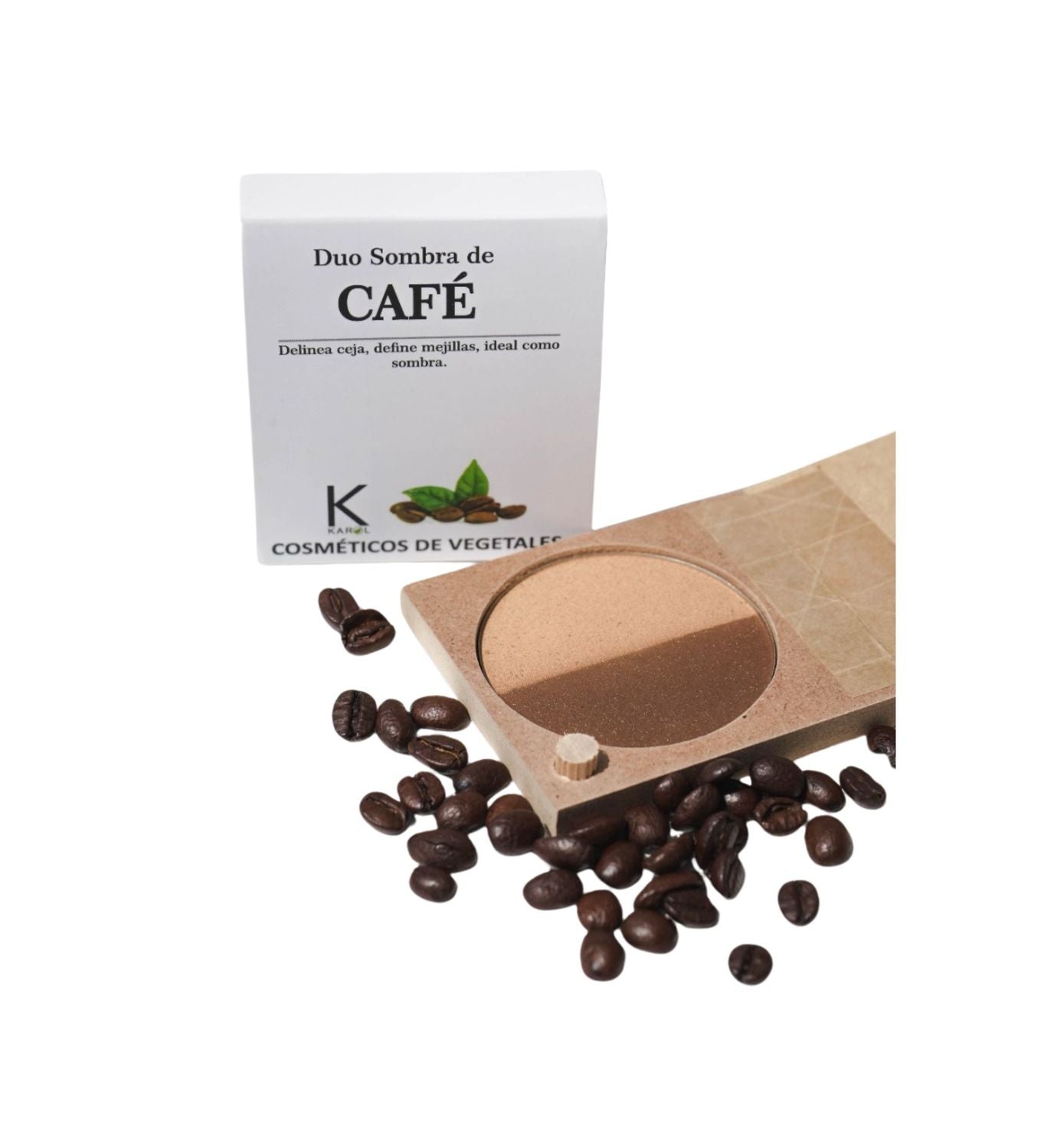 DUO SOMBRA CAFÉ DESTELLOS DORADOS