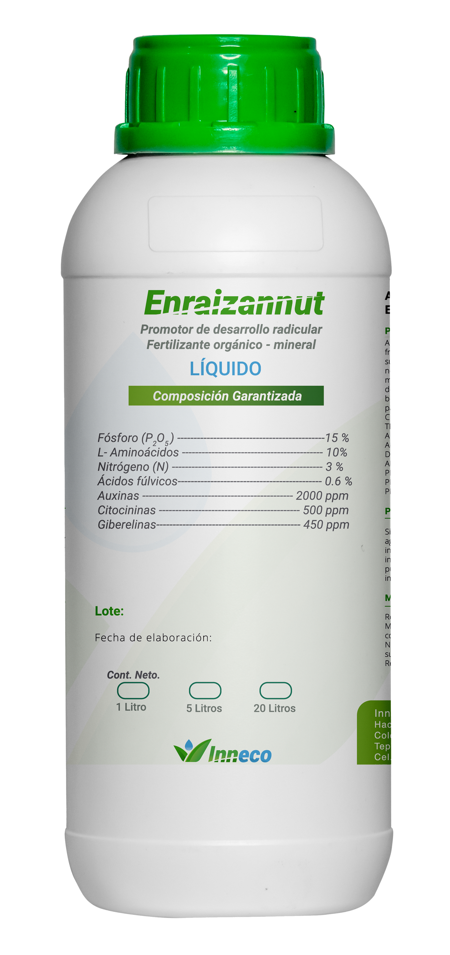 ENRAIZANNUT Bioestimulante agrícola (Enraizador) 1 L