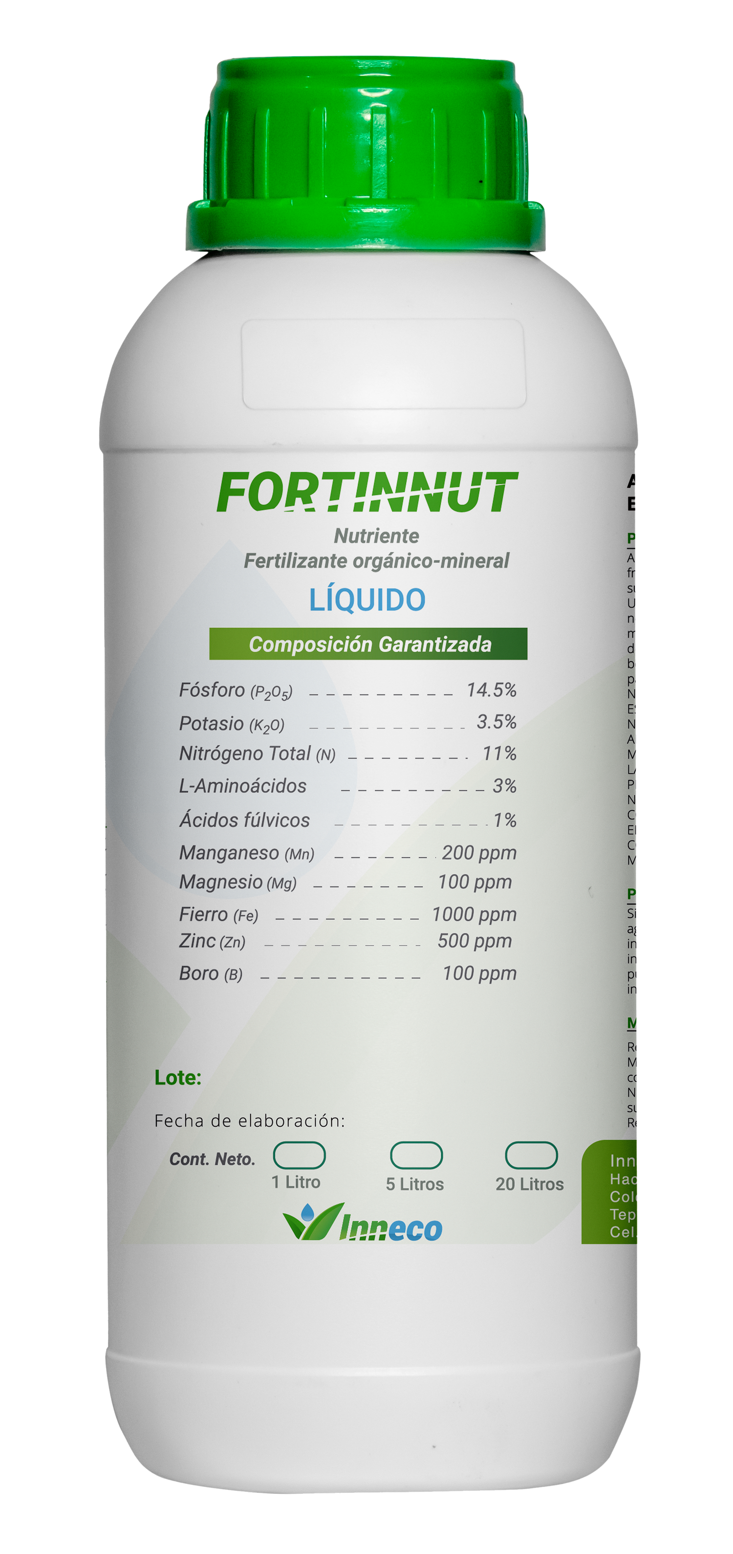 Fortinnut Corrector de deficiencias (para Desarrollo) - 1 L