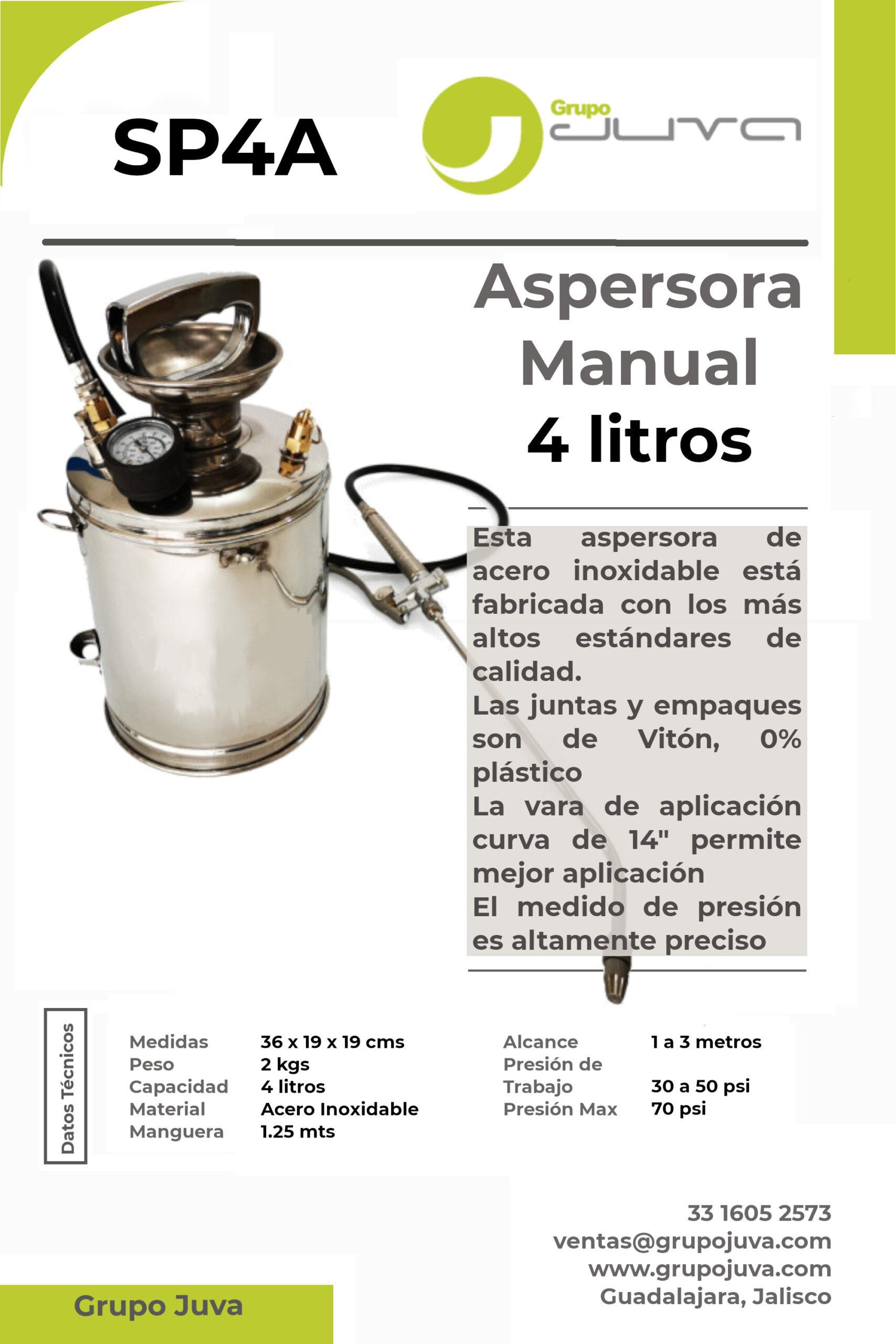 SP4A– Aspersor de Acero Inoxidable - Bioaplicaciones