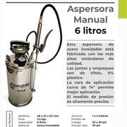 SP6A – Aspersor de Acero Inoxidable - Bioaplicaciones
