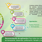 Fulviterra Biomejorador de suelos (Ácidos fúlvicos) - 1 L
