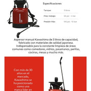 Aspersor manual 3 Cont: 1 pieza Kawashima AK3L - Bioaplicaciones