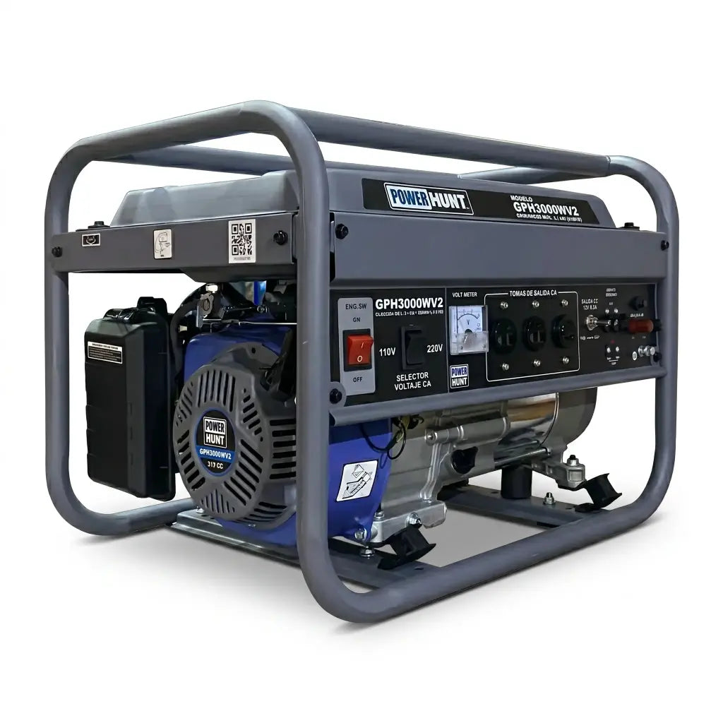 Generador Power Hunt 3.0kW 110/220V 28A - Motor 212cc Máxima Potencia Power Hunt GPH3000WV2