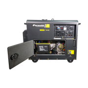 Generador 13 hp Diesel 4 tiempos encendido electrico 7000 W Parazzini GP137000D