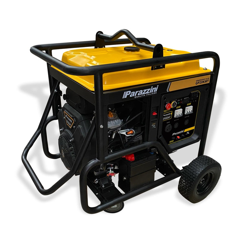 Generador 36 HP V- Bicilindrico encendido electrico 20,000 W Parazzini GP20KWT