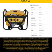 Generador 7 hp encendido manual 3000 W Parazzini GP73000 - Bioaplicaciones