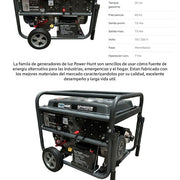 Generador Power Hunt 8000 W Power Hunt GPH8000W - Bioaplicaciones