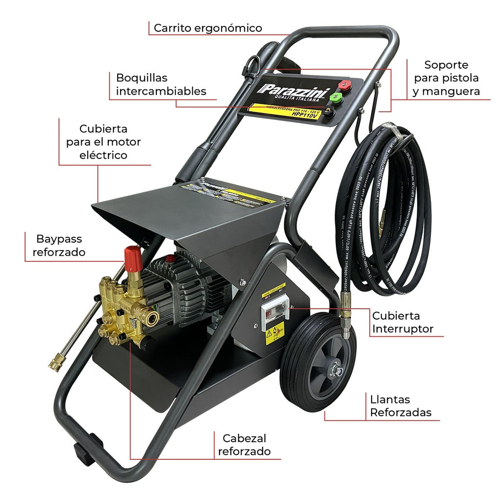 Hidrolavadora Pro 110 -120 V Monofasica Parazzini HPP110V