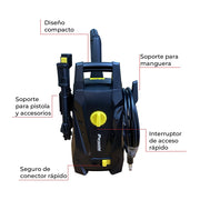 Hidrolavadora eléctrica 1450 Psi Parazzini HPULTRA1200 - Bioaplicaciones