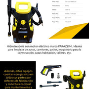 Hidrolavadora eléctrica 1880 Psi Parazzini HPULTRA1600 - Bioaplicaciones