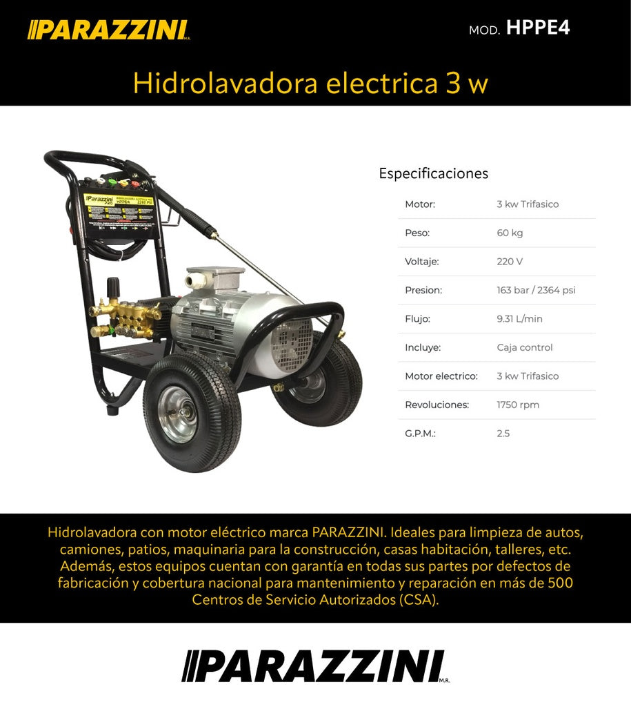 Hidrolavadora electrica 5.5 w Parazzini Pro HPPE7.5