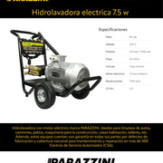 Hidrolavadora electrica 7.5 w Parazzini Pro HPPE10 - Bioaplicaciones