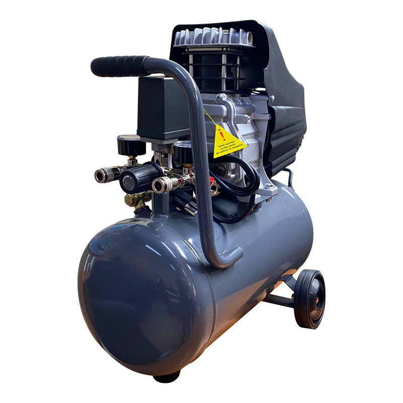 Kit compresor 25L doble conexión manguera 3 mts y pistola de gravedad Power Hunt COMPHKIT25L