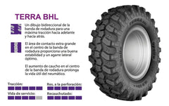 Llanta construccion TERRA BHL 19.5L-24 12PR convencional