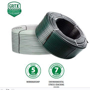GREEN STRIPE TUBING 16MM (0.540IN ID) 45MIL, 1000FT COIL, WHITE - Bioaplicaciones