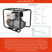 Motobomba 13 hp 4 tiempos autocebante 4 pulg Takashi BT1340 - Bioaplicaciones