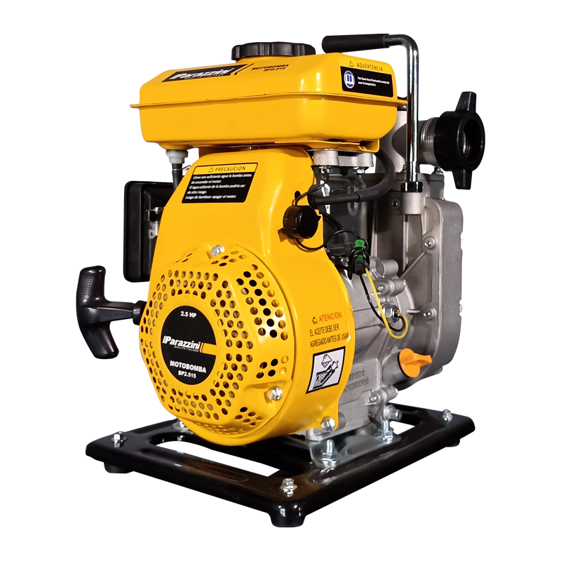 Motobomba 2.5 hp 4 tiempos ohv autocebante 1.5 pulg Parazzini BP2.515