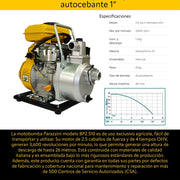 Motobomba 2.5 hp 4 tiempos ohv autocebante 1 pulg Parazzini BP2.510 - Bioaplicaciones