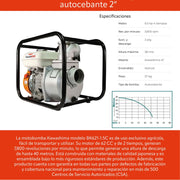 Motobomba 6.5 hp 4 tiempos autocebante 2 pulg Takashi BT6.520 - Bioaplicaciones