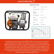 Motobomba 6.5 hp 4 tiempos autocebante 3 pulg Takashi BT6.530 - Bioaplicaciones