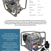 Motobomba 7 hp 4 tiempos autocebante 2 pulg Power Hunt HUNT2 - Bioaplicaciones