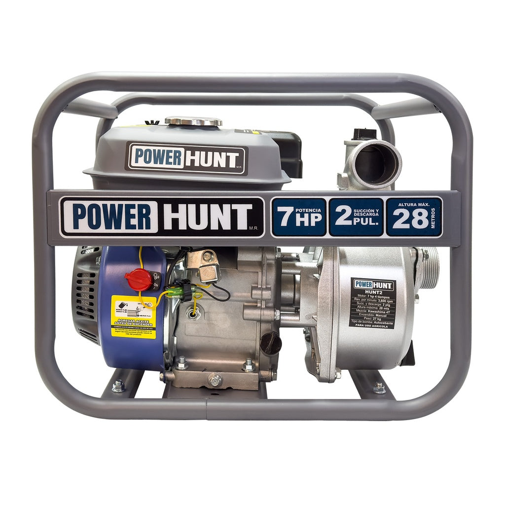 Motobomba 7 hp 4 tiempos autocebante 2 pulg Power Hunt HUNT2