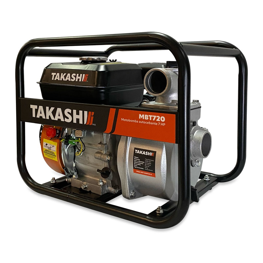 Motobomba 7 hp 4 tiempos autocebante 2 pulg Takashi MBT720 - Bioaplicaciones