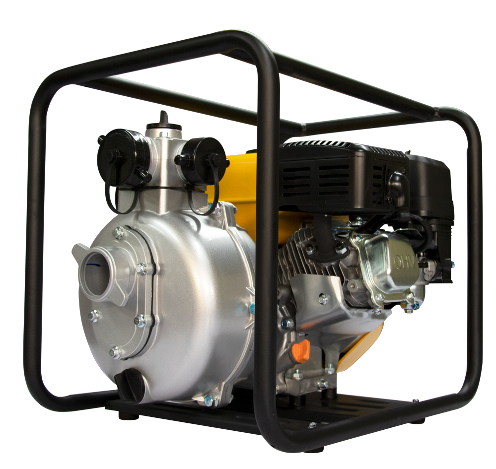 Motobomba 7 hp 4 tiempos ohv autocebante alta presión 1-2 y 1.5 pulg Parazzini BP721.5F