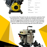 Motobomba  80cc 4 tiempos autocebante 1.5 pulg Parazzini Pro BP801.5 - Bioaplicaciones
