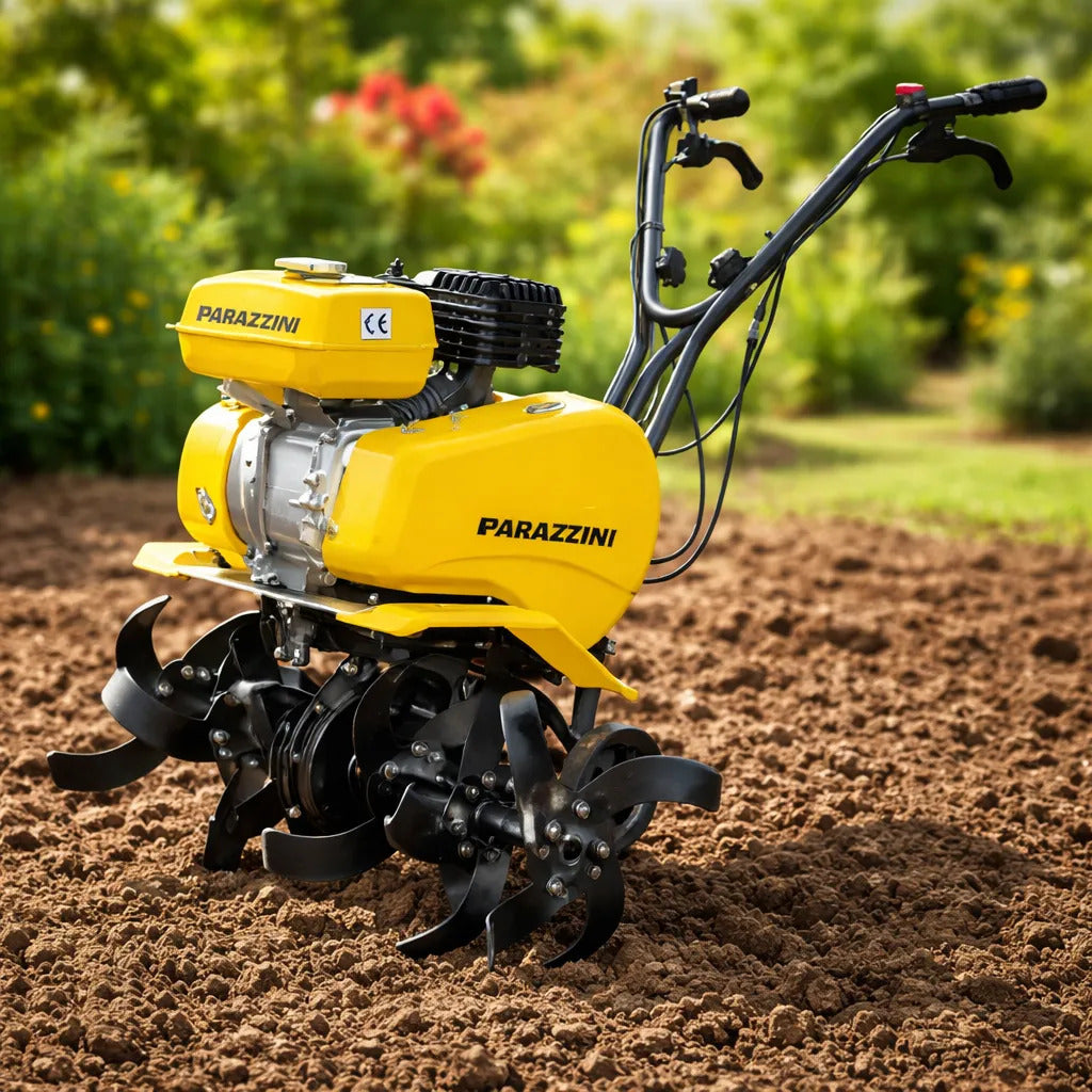 Motocultor compacto 7.5 HP banda uso ligero Parazzini HULIGAN01