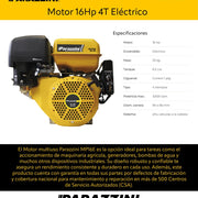Motor 16Hp 4T Electrico Parazzini MP16E