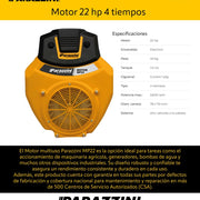 Motor 22 hp 4 tiempos Parazzini MP22