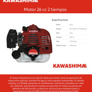 Motor 26 cc 2 tiempos Kawashima MK26
