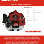 Motor 43 cc 2 tiempos Kawashima MK43