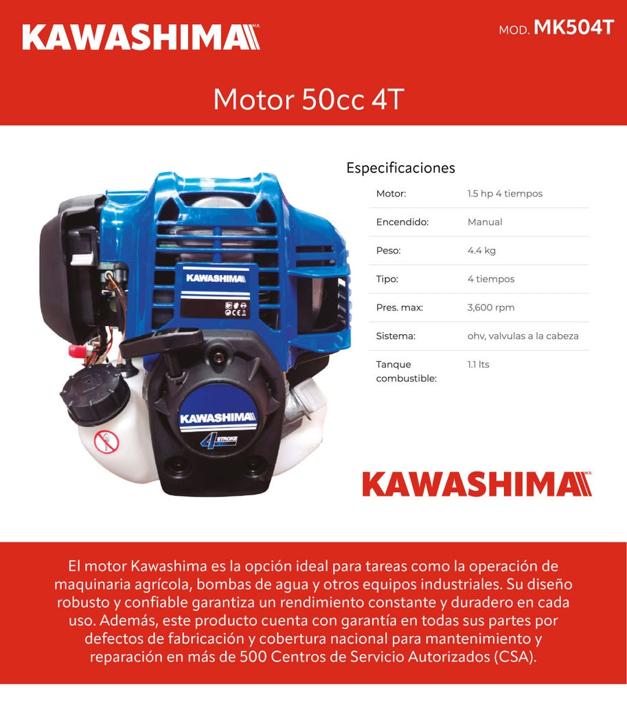 Motor 50cc 4T Kawashima MK504T