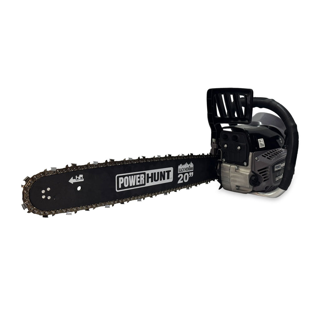 Motosierra 58 cc con 2 barras y cadenas de 20 pulg Power Hunt BLACKMONTANA