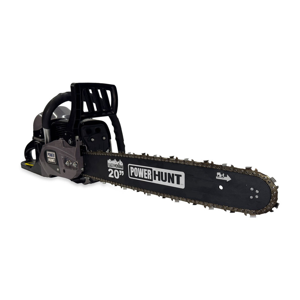 Motosierra 58 cc con 2 barras y cadenas de 20 pulg Power Hunt BLACKMONTANA