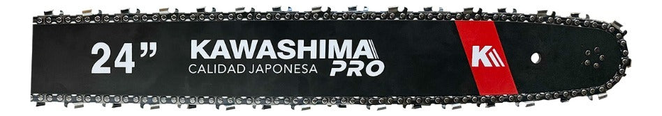 Motosierra profesional 72 cc con 2 barras, 2 cadenas de 24 pulg cont: 2 motosierras Kawashima Pro MAKO72