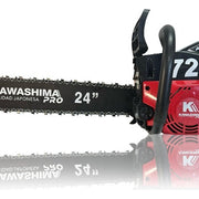 Motosierra profesional 72 cc con 2 barras, 2 cadenas de 24 pulg cont: 2 motosierras Kawashima Pro MAKO72 - Bioaplicaciones