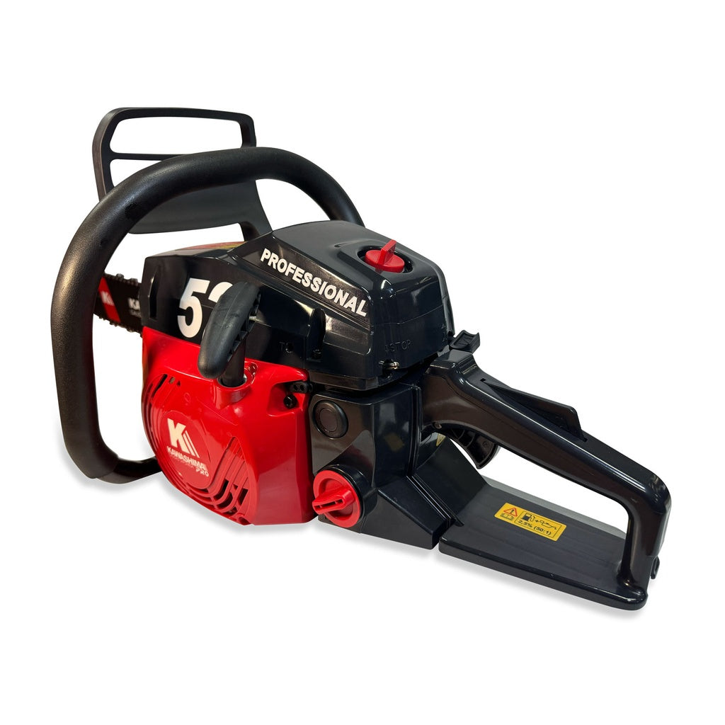 Motosierra profesional 58 cc con 2 barras y cadenas de 18 pulg Kawashima Pro MAKO58