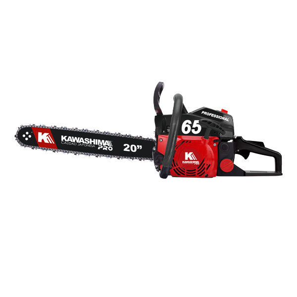 Motosierra profesional 65 cc con 2 barras y cadenas de 20 pulg Kawashima Pro MAKO65