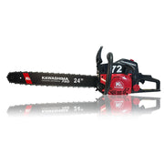 Motosierra profesional 72 cc con 2 barras, 2 cadenas de 24 pulg cont: 2 motosierras Kawashima Pro MAKO72 - Bioaplicaciones
